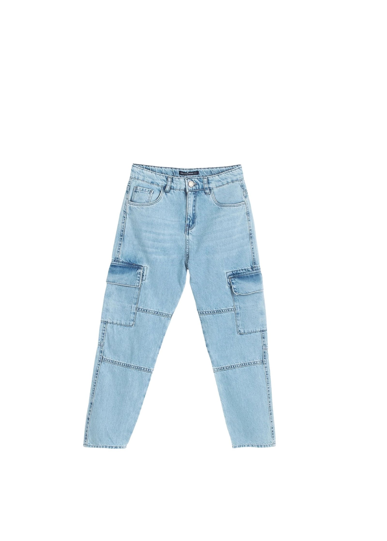 Denim-Cargo-Hose