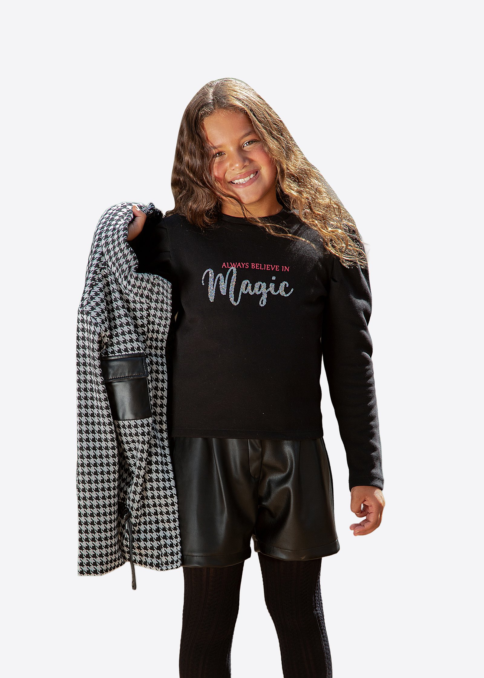 Karierte Jacke