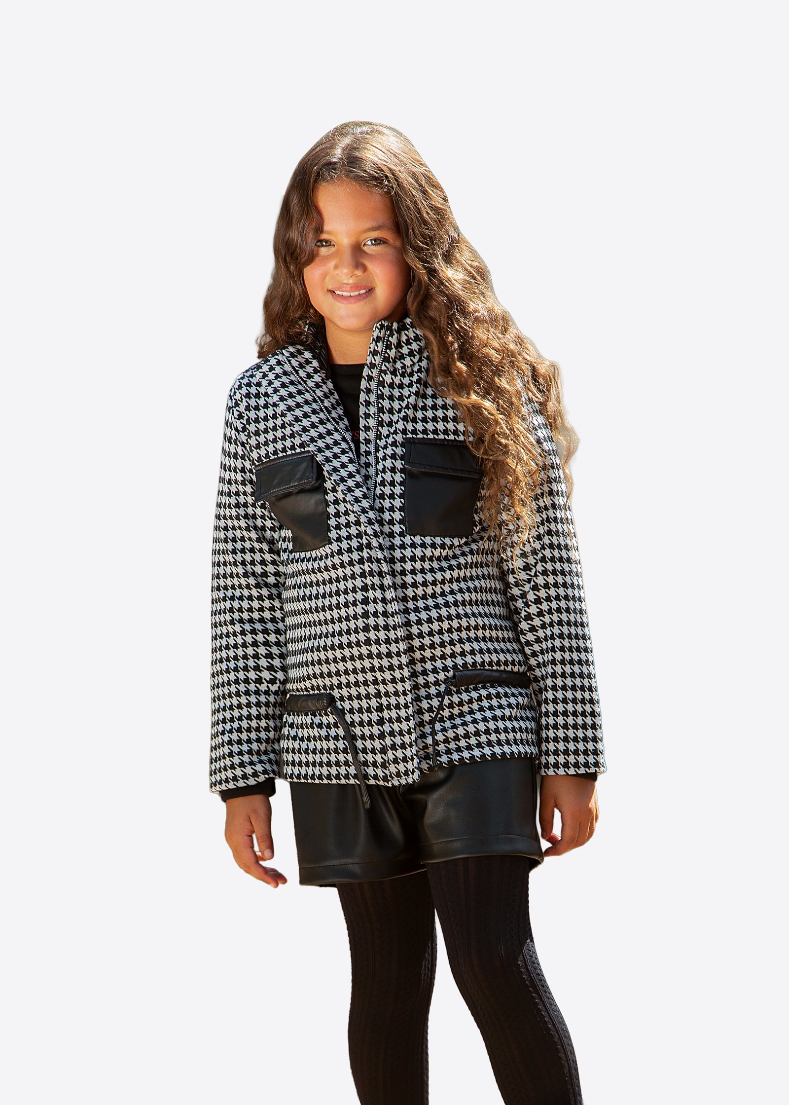 Karierte Jacke