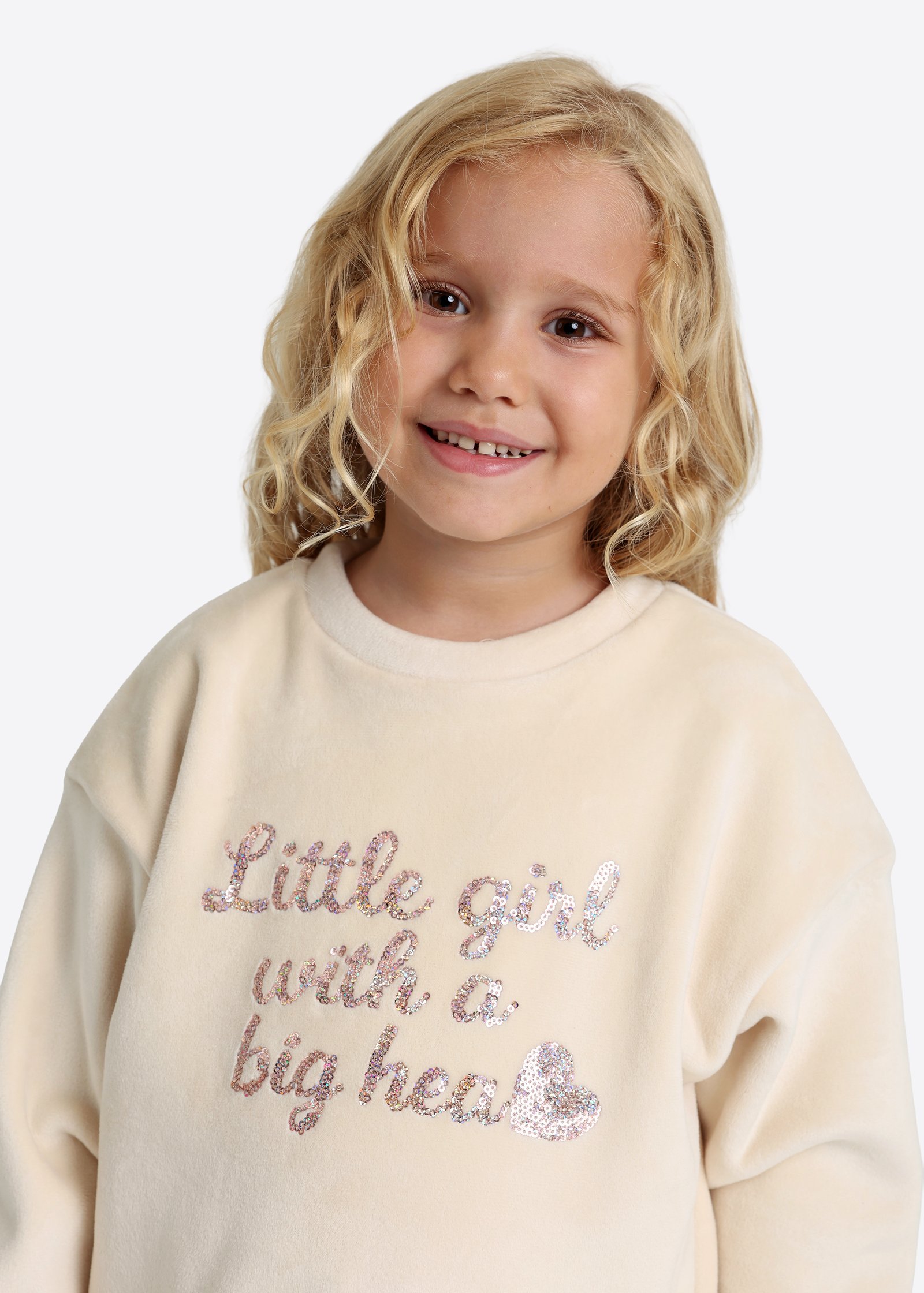 Zweiteiliges Fleece-Set (Sweatshirt & Jogger)