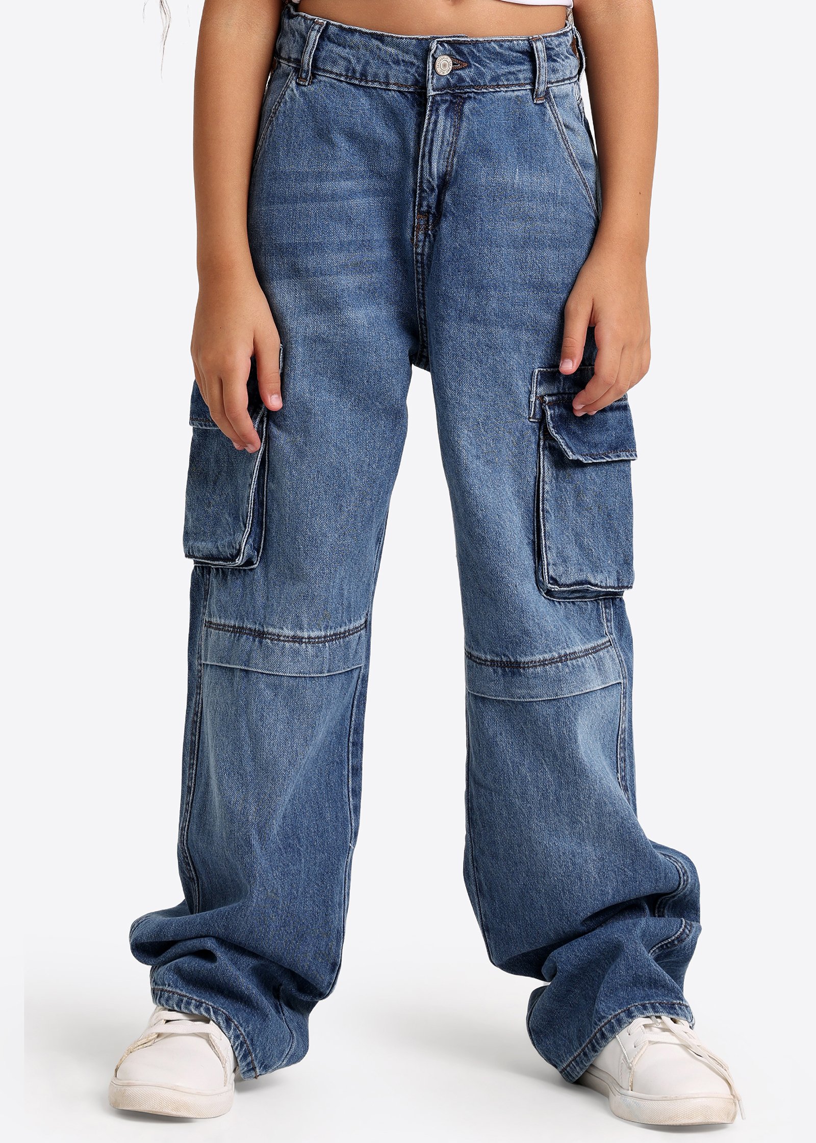 Cargo-Denim-Hose