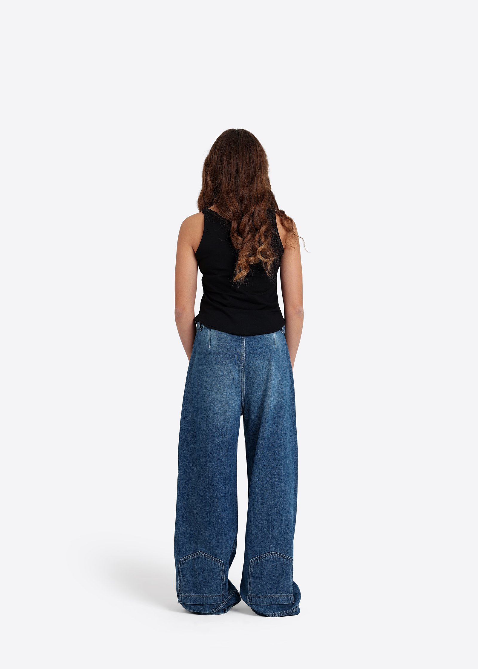 Jeans mit weitem Bein