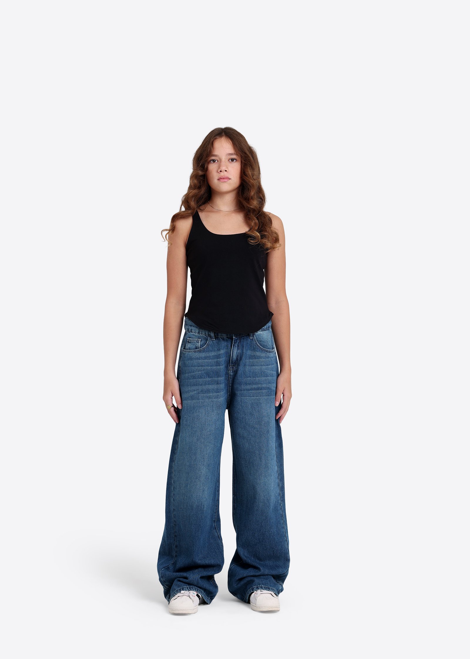 Jeans mit weitem Bein