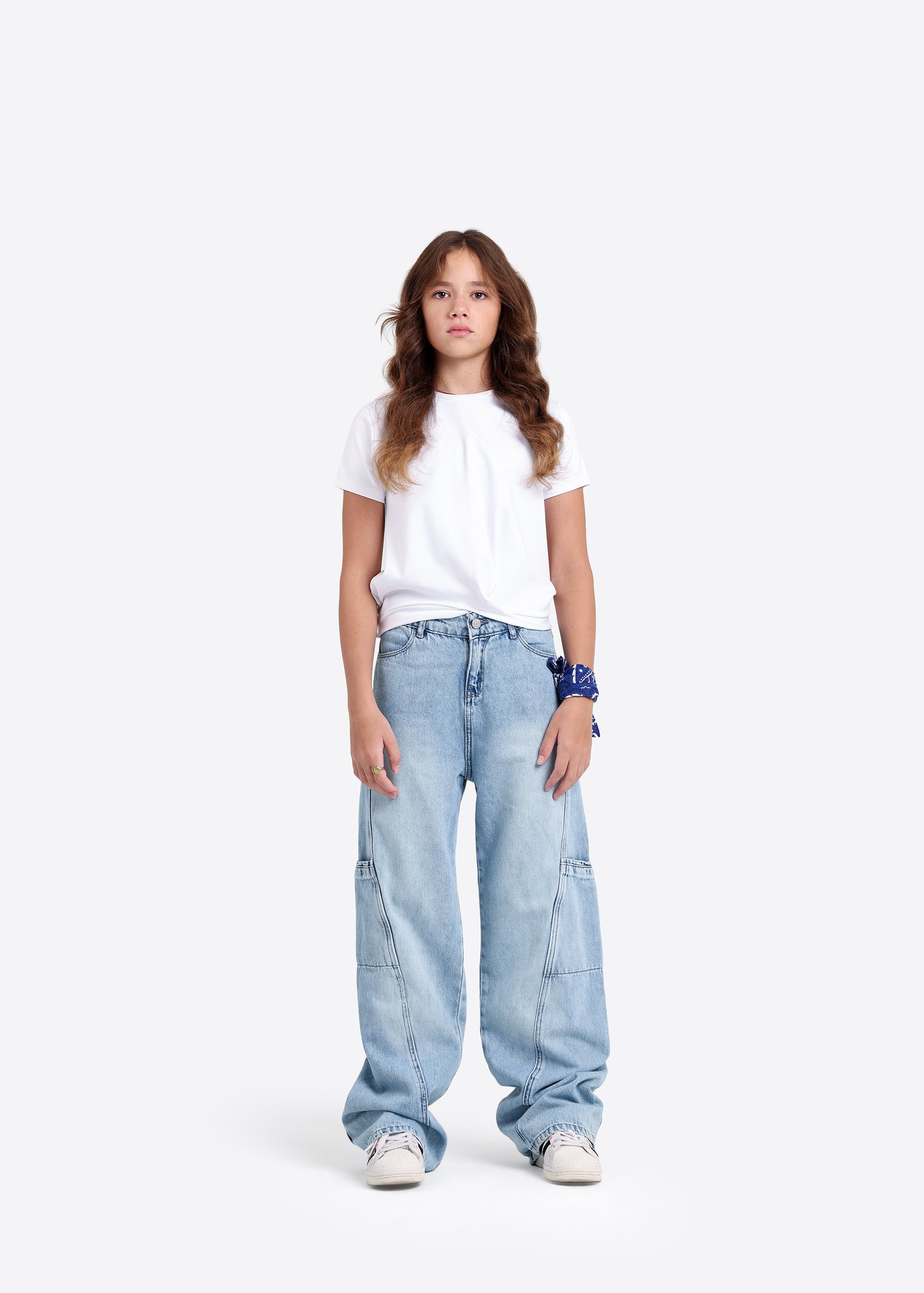Wide-Leg Denim Hose für Kinder