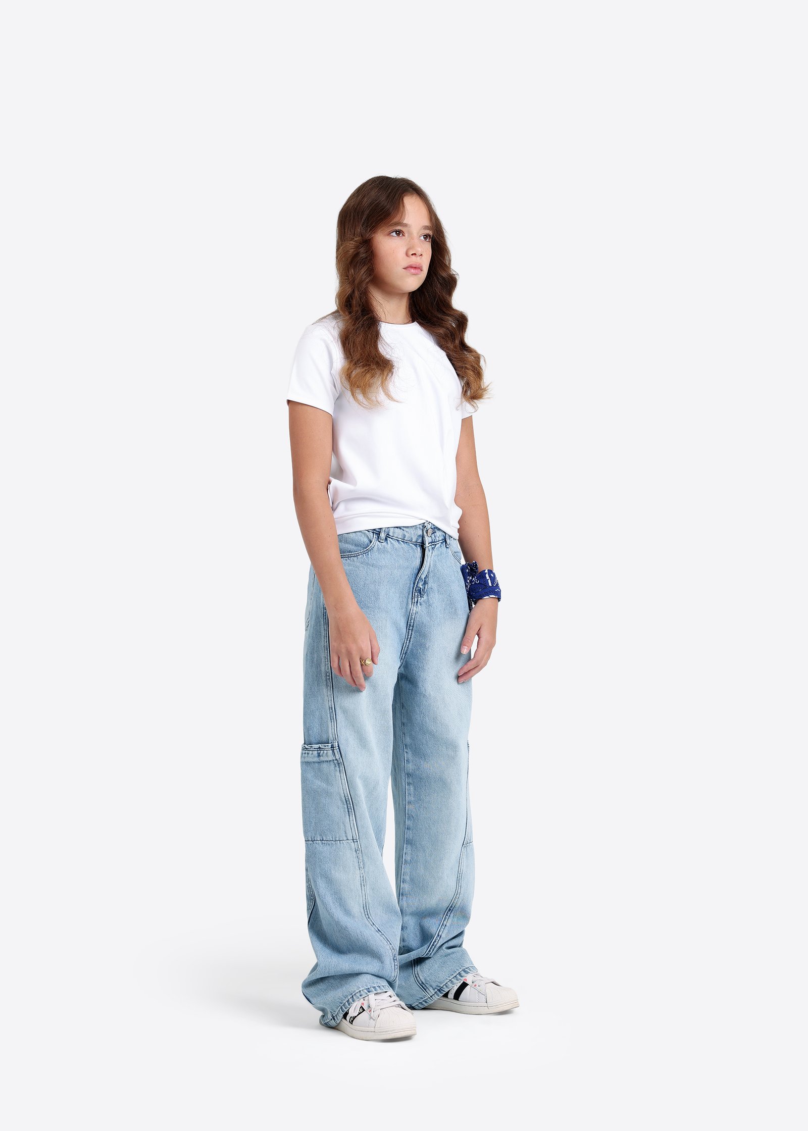 Wide-Leg Denim Hose für Kinder